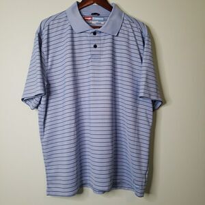 Wrangler Breathe-Dri Mens Polo Shirt Activewear Performance Preppy Golf Blue XL